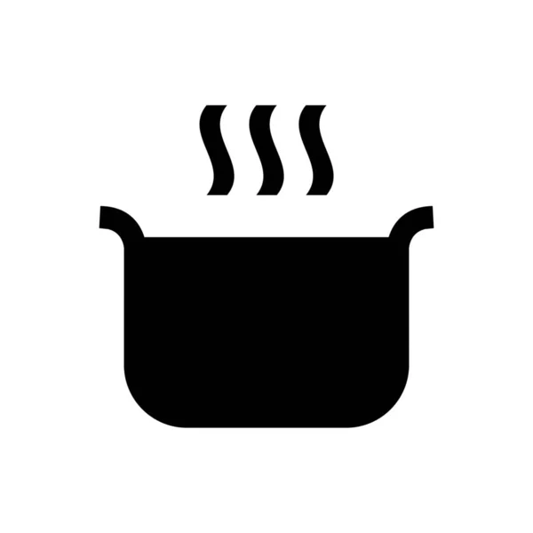 Cooking Food Kitchen Icon Solid Style — Stock Vector