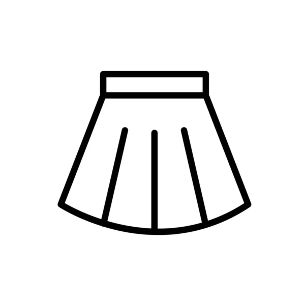 Икона Моды Одежды Ткани Стиле Наброска — стоковый вектор