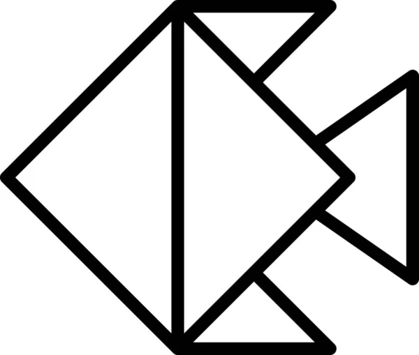 Икона Складывающегося Оригами — стоковый вектор