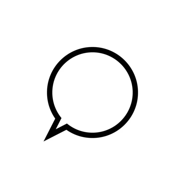 Bubble Chat Conversation Icon Outline Style — Stock Vector