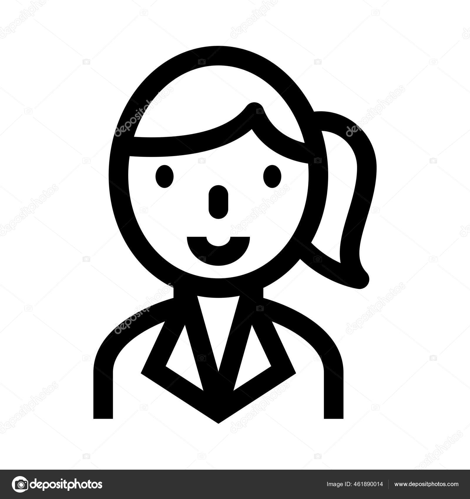 Avatar, people, business, woman, female, long hair icon - Download on  Iconfinder