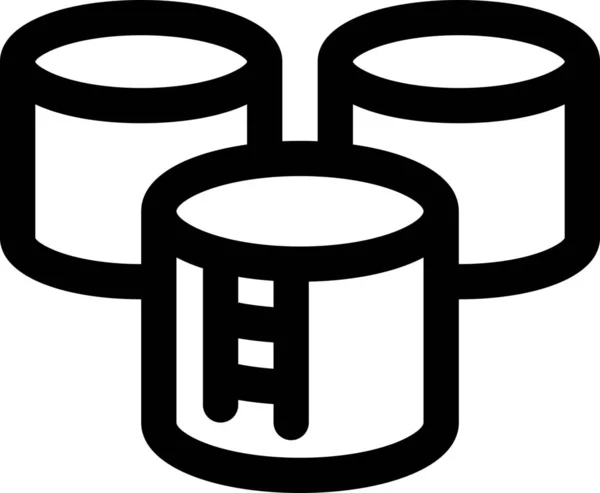 Tanks Olie Containers Pictogram — Stockvector