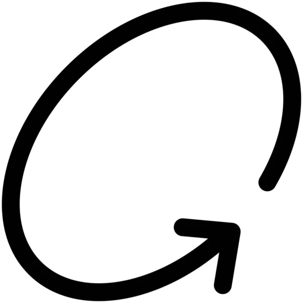 Иконка Вращения Круга — стоковый вектор