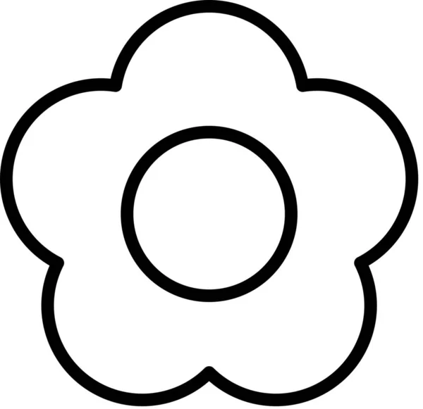 Цветущий Цветок Икона — стоковый вектор
