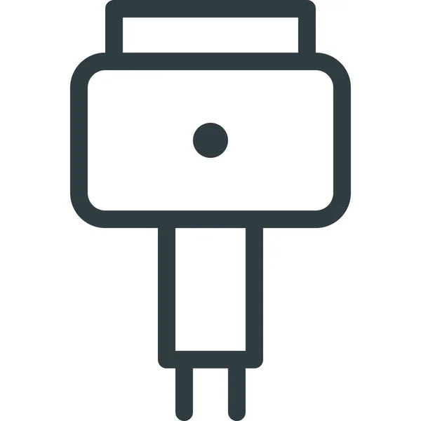 케이블 Magsafe Icon Outline Style — 스톡 벡터