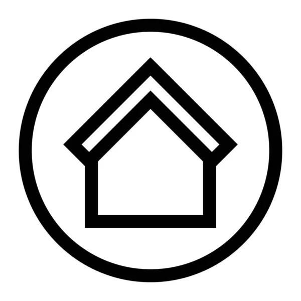 Limpieza Casa Icono Casa Estilo Esquema — Vector de stock