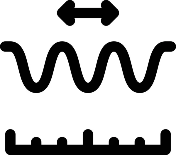 Symbol Zur Frequenzmessung — Stockvektor