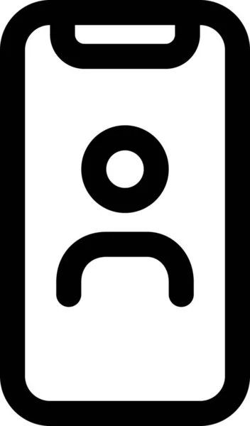 Handy Icon Umrissen — Stockvektor