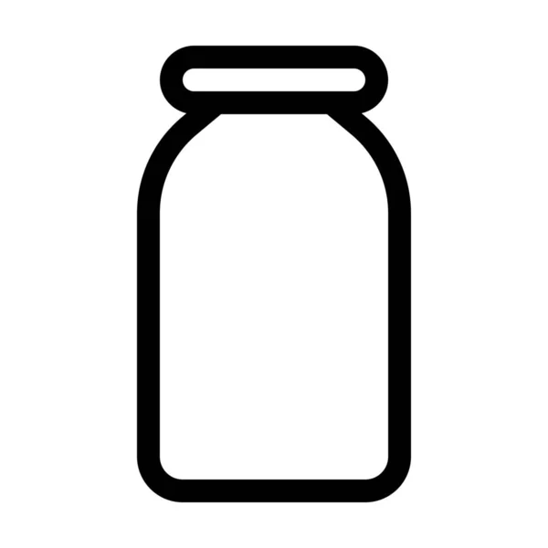 Bottiglia Bere Bevande Icona Stile Outline — Vettoriale Stock