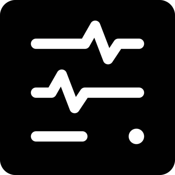 Life Lifeline Medic Icon Ziekenhuizen Gezondheidszorg Categorie — Stockvector