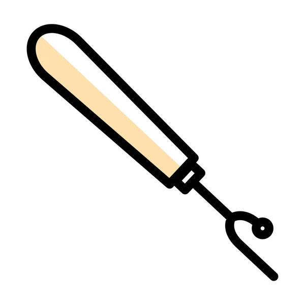 Fashion Handcraft Seam Ripper Icon Filled Outline Style — Stock Vector