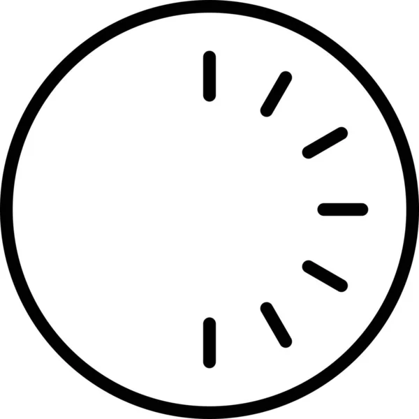 Kreis Falf Hour Icon — Stockvektor