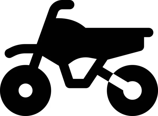 Bicicleta Cruz Icono Tierra — Vector de stock