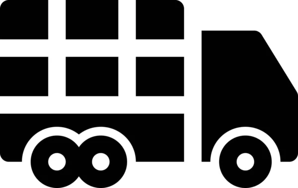 Kooilevering Logistiek Icoon Voertuigen Wijze Van Vervoer Categorie — Stockvector
