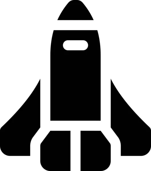 Boosters Équipage Fusée Icône — Image vectorielle