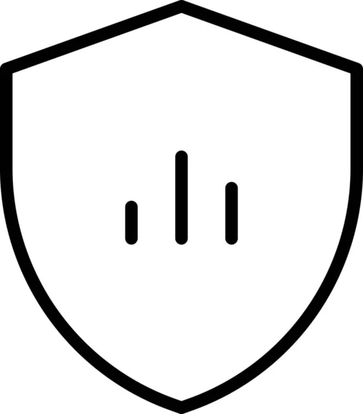Ícone Proteção Gráfico Dados Categoria Segurança Computador Internet — Vetor de Stock