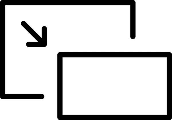 Зміна Розміру Зображення Піктограма Екрана — стоковий вектор