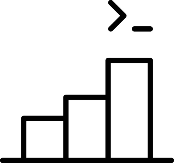 Ikona Grafu Kódu Grafu Kategorii Značky Symboly — Stockový vektor