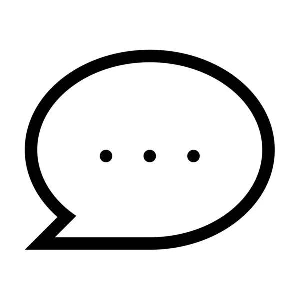 Bubble Chat Chating Icon Outline Style — Stock Vector
