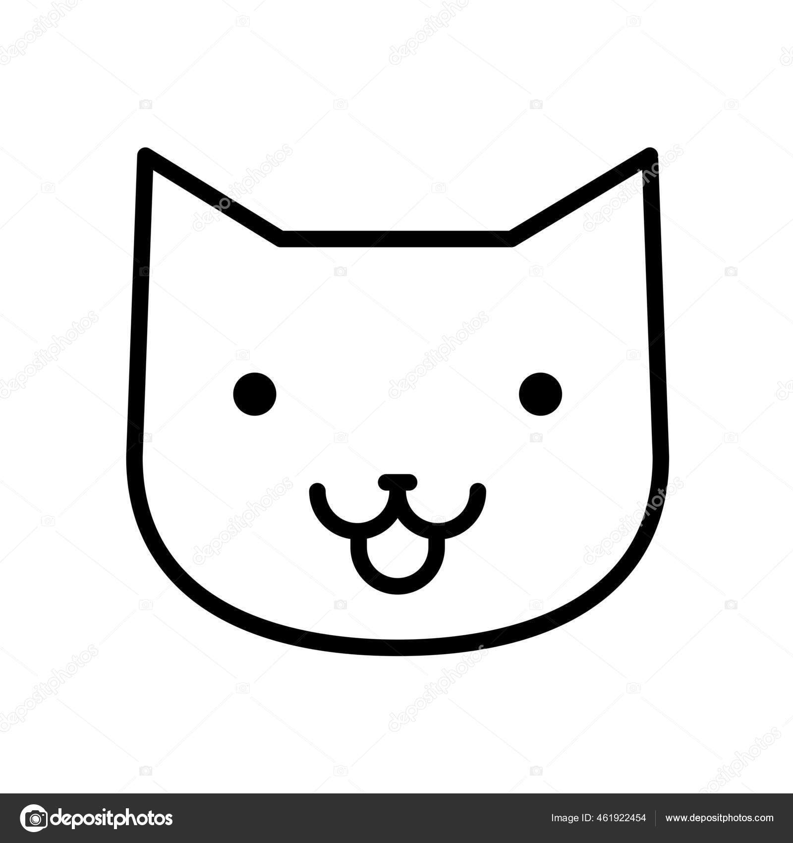 Cat Icon - Download in Line Style