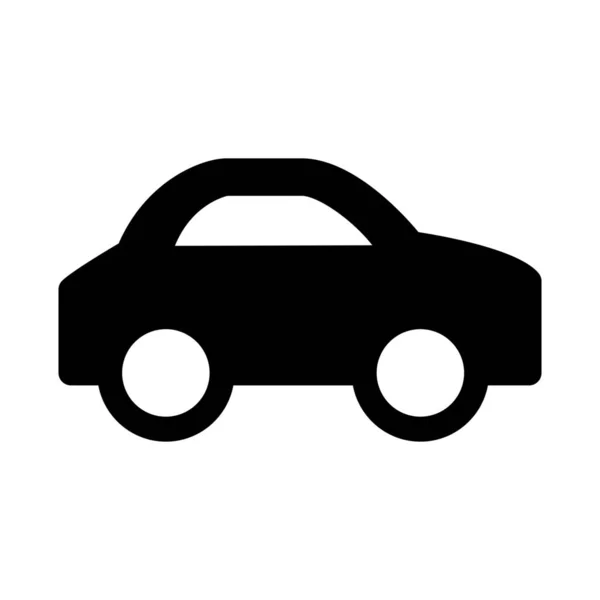 Auto Coche Car004 Icono Estilo Sólido — Vector de stock