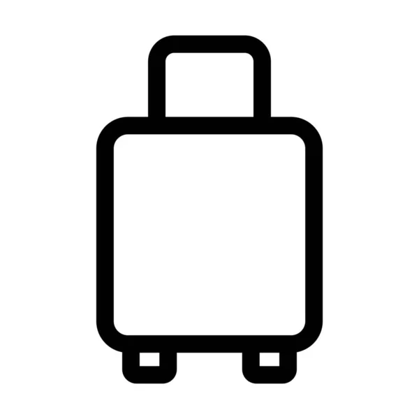 Bag Baggage Luggage Icon Outline Style — Stock Vector