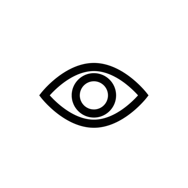 Глаза Смотреть Наблюдать Значок Стиле Контур — стоковый вектор