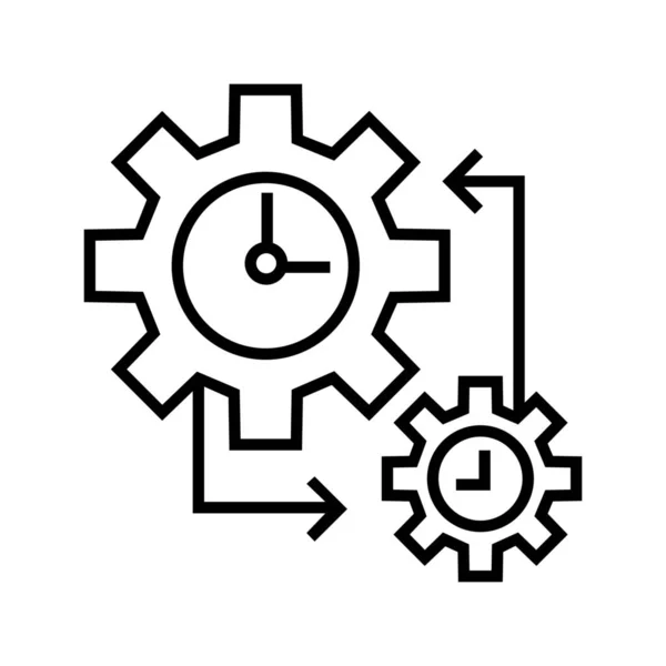 Ícone Gerenciamento Eficiência Desenvolvimento Estilo Esboço — Vetor de Stock