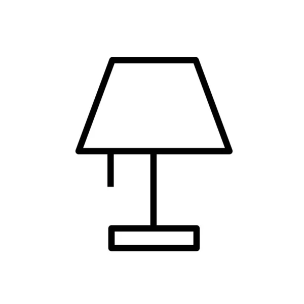 Meubellamp Lamp002 Icoon Outline Stijl — Stockvector