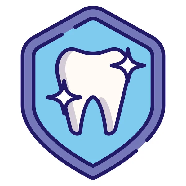 Dental Healthcare Healthy Icon Filled Outline Style — Stock Vector