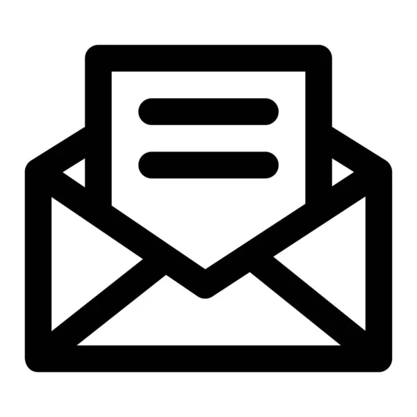 Enveloppe Email Icône Internet Dans Style Contour — Image vectorielle