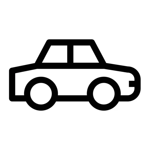 Auto Car Car003 Icon Outline Style — Stock Vector