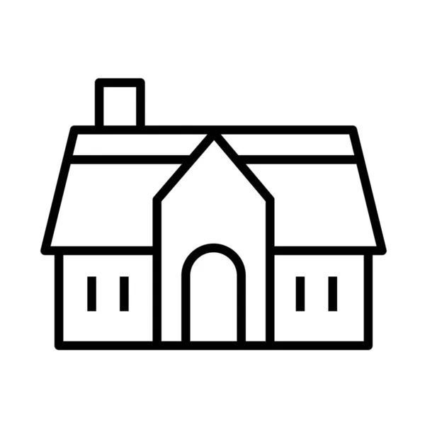 Nachlass003 Haussymbol Umrissstil — Stockvektor