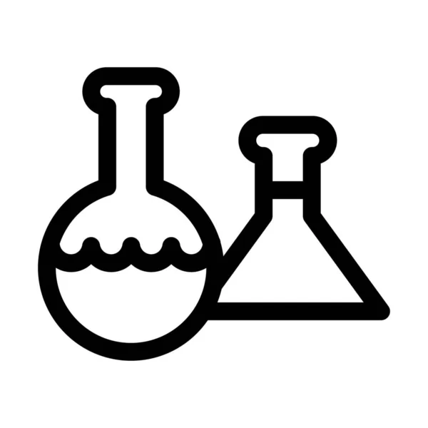 Laboratorio Químico Icono Laboratorio Estilo Esquema — Vector de stock