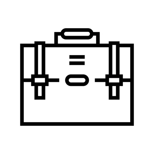 Bag Briefcase Business Icon Outline Style — Stock Vector