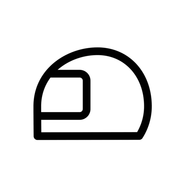 Sombrero Casco Icono Protección Estilo Esquema — Archivo Imágenes Vectoriales