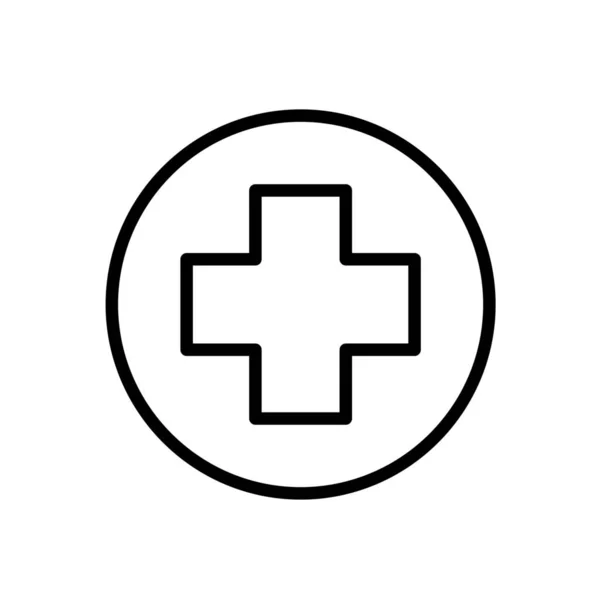 Health Health Care Hospital Icon Outline Style — Stock Vector