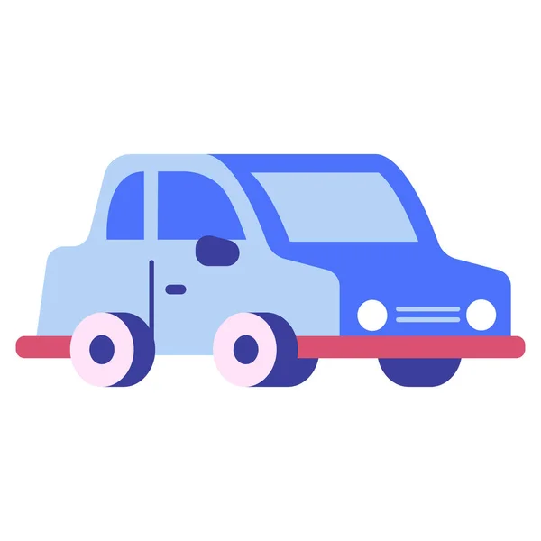 Automobile Automotive Car Icon Flat Style — Stock Vector