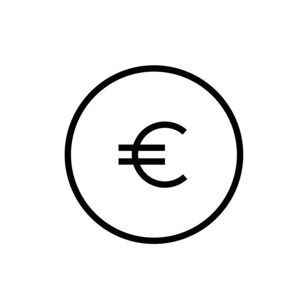 通貨ユーロ円のアイコン概要スタイル — ストックベクタ