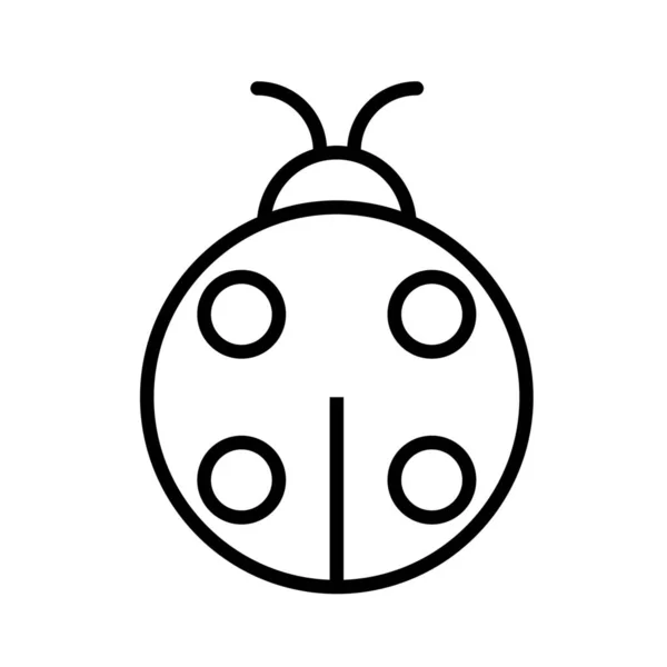 Animal Beetle Bug Icon Outline Stil — Stockvektor