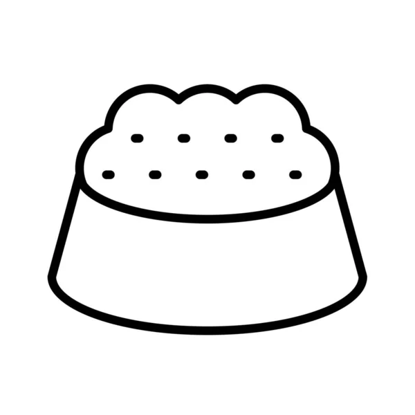 Bowl Bowl Feed Icon Outline Style — 스톡 벡터