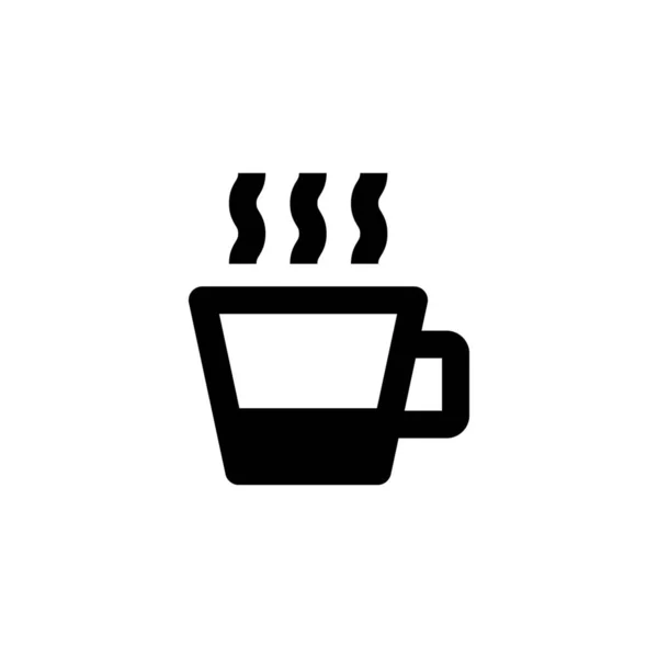 Кофе Брейк Твердом Стиле — стоковый вектор
