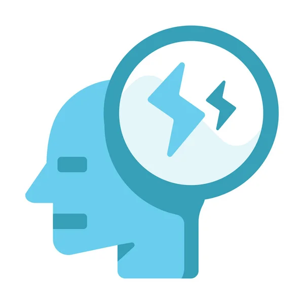 Chracteristic Intellectual Intelligence Icon Flat Style — Stock Vector