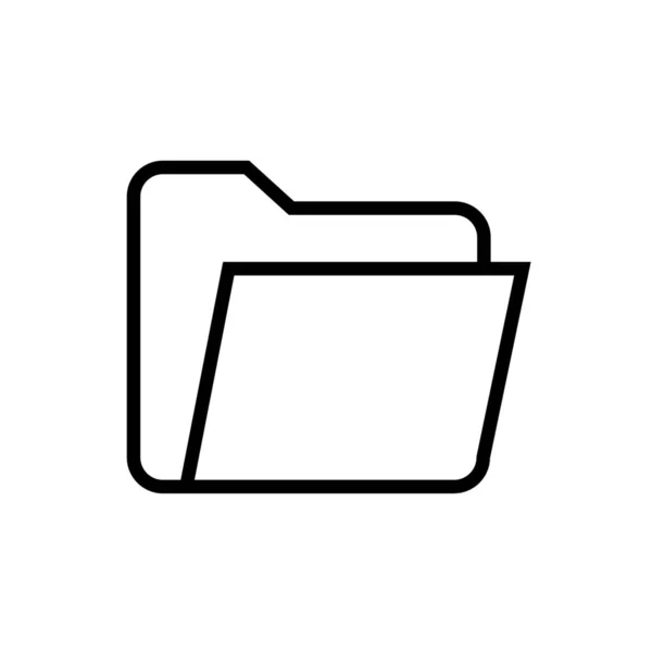 Archiv Dokument Datei Symbol Umrissstil — Stockvektor