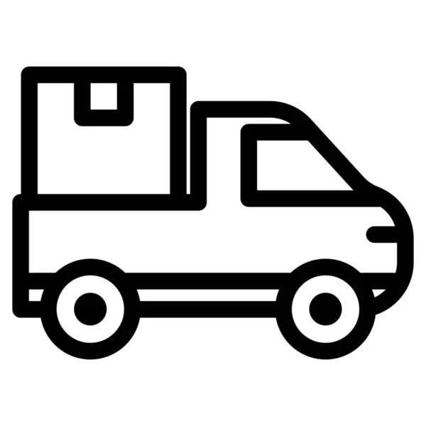 Courier Deliver Delivery Icon Outline Style — Stock Vector