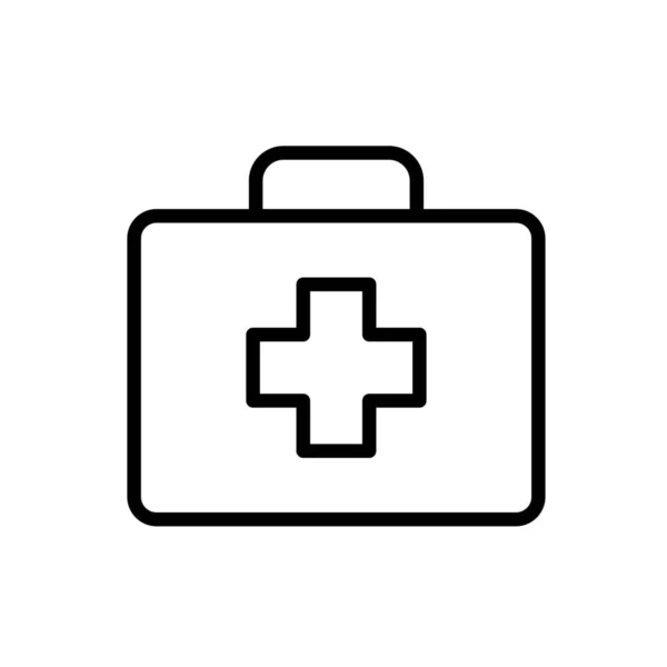 応急処置キット Firstaidkit Icon Outline Style — ストックベクタ