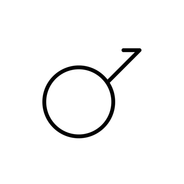 Demi Boy Demiboy Gender Icon Outline Style — Stockový vektor