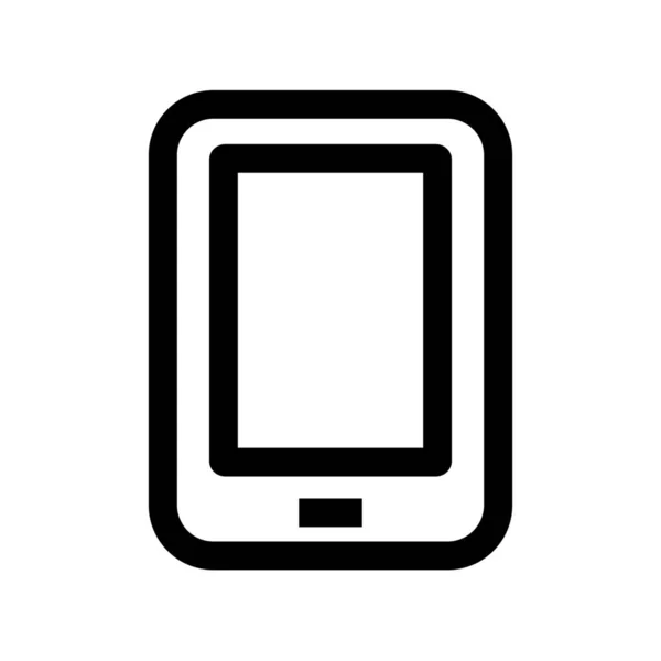 Appareil Ipad Icône Ordinateur Portable Dans Style Outline — Image vectorielle