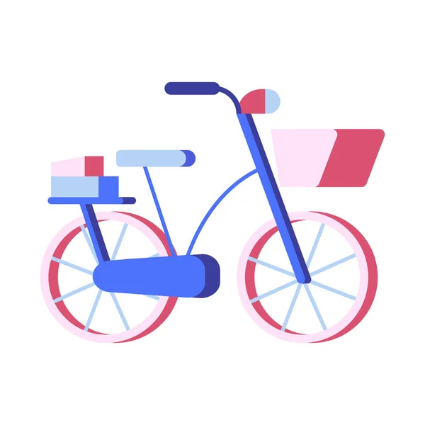 Bicicleta Bicicleta Ícone Bicicleta Estilo Plano — Vetor de Stock