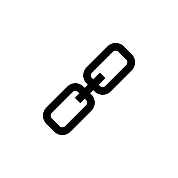 Ikona Propojení Řetězce Stylu Osnovy — Stockový vektor